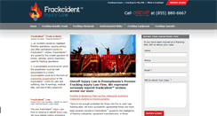Desktop Screenshot of frackinginjurylaw.com